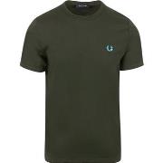 T-shirt Fred Perry T-Shirt Ringer Vert T61