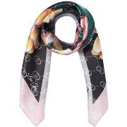 Echarpe Liu Jo Foulard gris avec coin floral