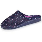 Chaussons Isotoner Chaussons mules recyclées Femme Pois