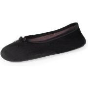 Chaussons Isotoner Chaussons ballerines Femme Noir/Pois