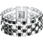 Bijoux Karl Lagerfeld Bracelet en acier et cristal