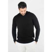 Pull Hollyghost Pull homme col cheminée noir - Touché cachemire