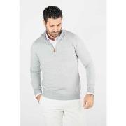 Pull Hollyghost Pull homme col camioneur gris - Touché cachemire