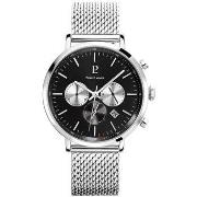 Montre Pierre Lannier BARON Cadran Noir Bracelet Acier Milanais Argent...