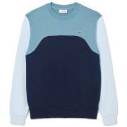 Sweat-shirt Lacoste SWEATSHIRT EN MOLLETON DE COTON COLOR-BLOCK BLEU