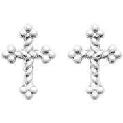 Boucles oreilles Brillaxis Boucles d'oreilles argent croix