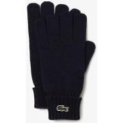 Gants Lacoste Gants unisexes marine en laine