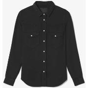 Chemise Le Temps des Cerises Chemise juanita en jeans noir brut