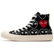 Baskets Comme Des Garcons Converse Black Heart Print