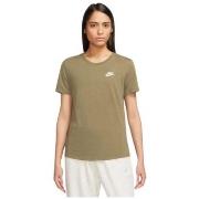 T-shirt Nike TEE SHIRT W NSW CLUB SS TEE - PARACHUTE BEIGE - L