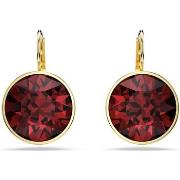 Boucles oreilles Swarovski Boucles d'oreilles Bella doré rouge