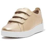 Baskets basses FitFlop RALLY II METALLIC ADJUSTABLE SNEAKERS PLATINO