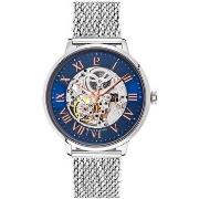 Montre Pierre Lannier AUTOMATIC Cadran Bleu Bracelet Acier milanais Ar...