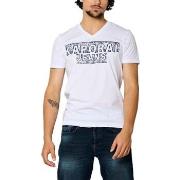 T-shirt Kaporal - T-shirt col v - blanc