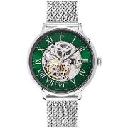 Montre Pierre Lannier Coffret AUTOMATIC Argenté Cadran Vert Bracelet C...