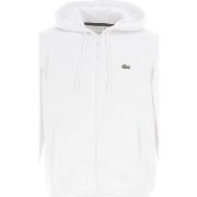 Veste Lacoste Sweatshirt fz cap blanc