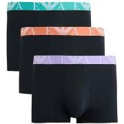 Boxers Emporio Armani Stretch Cotton Logo 3 Pack Boxers Armani Blue