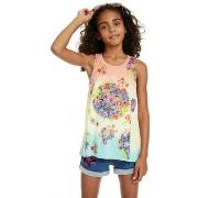 Chemise enfant Desigual T Shirt fille Wyoming rose 19SGTK53 (rft)