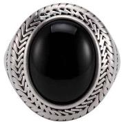 Bijoux Orusbijoux Bague Homme Argent Onyx Bouddha