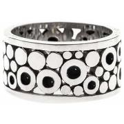 Bijoux Orusbijoux Bague Homme Cercles Argent Et Pierre Onyx