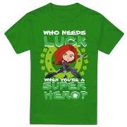 T-shirt Black Widow St Patrick's Day Lucky