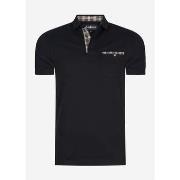 T-shirt Barbour Polo Corpatch - noir