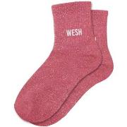 Chaussettes Sud Trading Paire de chaussettes paillettes wesh rose