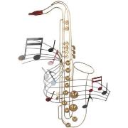 Statuettes et figurines Signes Grimalt Ornement Mural Saxophone