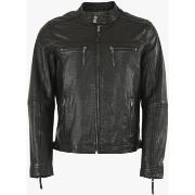 Blouson La Canadienne Blouson agneau noir-046642