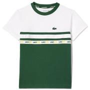 T-shirt enfant Lacoste T-SHIRT ENFANT TENNIS EN PIQUÉ ULTRA-DRY VERT E...