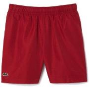 Short enfant Lacoste SHORT ENFANT SPORT EN TAFFETAS DIAMANTÉ BORDEAUX