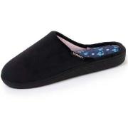 Chaussons Isotoner Chaussons mules Femme Noir Liberty