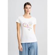 T-shirt Liu Jo T-shirt avec imprimé et strass