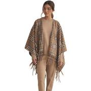 Echarpe Selmark Poncho Camel Cuadros COMPLEMENTOS