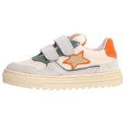 Baskets enfant Naturino BASKETS BASSES CUIR HESS 3 VELCROS WHITE-MILK-...