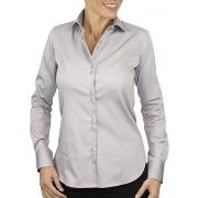 Chemise Andrew Mc Allister chemise femme unie cassy gris