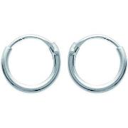 Bijoux piercing Brillaxis Créoles argent fil rond 1mm 8mm