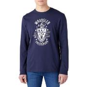 T-shirt Wrangler Tee Shirt ML AMERICANO Navy