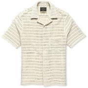 Chemise Portuguese Flannel Drove Knit Shirt - Offwhite