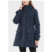 Manteau Kebello Parka Mi Longue Marine F