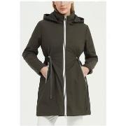 Manteau Kebello Parka Mi Longue Vert F