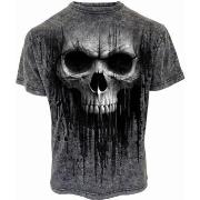 T-shirt Spiral Acid Skull