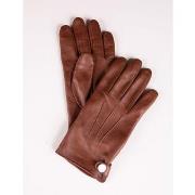 Gants Camberabero Gants marron en cuir avec doublure polaire