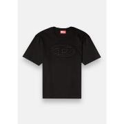 T-shirt Diesel T-shirt T-ADJUST-BIGOVAL- Noir