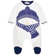 Pyjamas / Chemises de nuit Mayoral Pyjama pingouin velours bleu pour b...