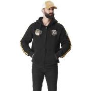 Sweat-shirt Von Dutch Sweat zippé à capuche homme avec badges moto Mat...