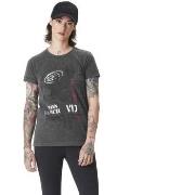 T-shirt Von Dutch T-shirt femme à col rond avec print devant Stencil