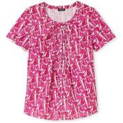 T-shirt Daxon by - Blouse encolure ronde en microfibre