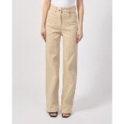 Pantalon BOSS Pantalon femme en mélange de coton avec surpiqûres