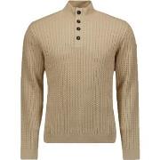 Sweat-shirt No Excess Pull Mocker Beige